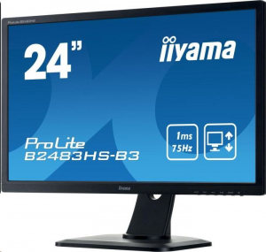 24" iiyama ProLite B2483HS-B3 monitor fekete - felújított!