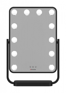 Humanas HS HM01 sminkt&uuml;k&ouml;r LED vil&aacute;g&iacute;t&aacute;ssal fekete (HUHS2590)