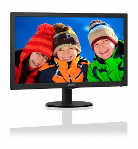 22" Philips 223V5LHSB2/00 monitor fekete - felújított!