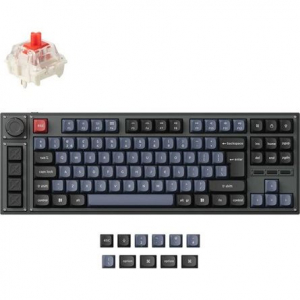Keychron Lemokey L3 vezeték nélküli angol Gateron Jupiter Red mechanikus billentyűzet fekete (L3-M1-UK)