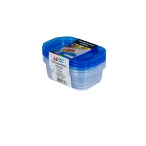 TOO 3db-os téglatest alakú ételtároló doboz szett 500ml-es (KT-077)