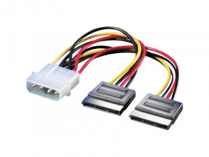 Roline Molex -> 2xSATA csatlakozó 20cm (11.03.1050)