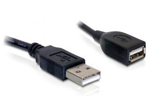 Delock DL82457 USB 2.0-A (apa/anya) hosszabbító kábel 15 cm