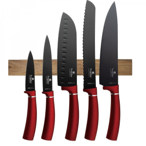 Berlinger Haus Burgundy Collection 6 részes késkészlet mágneses tartóval (BH/2886)