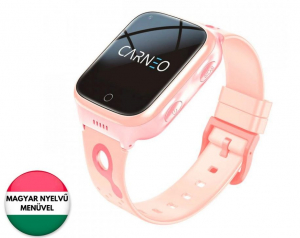 Carneo GuardKid+ 4G Platinum gyerek okosóra rózsaszín (8588007861586)