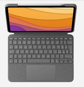 Logitech Combo Touch iPad Air 13-inch (M2) US Nemzetközi billentyűzetes tok oxfordi szürke (920-012618)