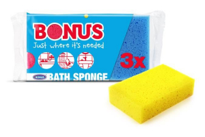 Bonus fürdő szivacs 3db (B057)