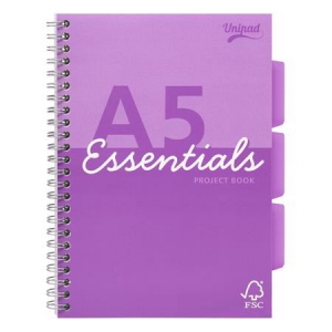 Pukka Pad Unipad Essentials Project Book spirálfüzet A5, vonalas, 100 lap (ESS-PROBA5AST)