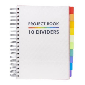 Pukka Pad White Project Book spirálfüzet B5, vonalas, 200 lap fehér (9603-PB)