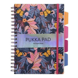 Pukka Pad Project Book Bloom spirálfüzet B5, vonalas, 100 lap (9494-BLM(ASST))