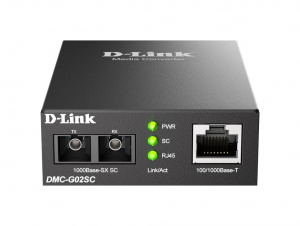 D-Link DMC-G02SC 100/1000Base-T - 1000Base-SX SC Multi-Mode Media Converter