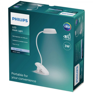 Philips Donutclip DSK201 PT felcsíptethető LED lámpa fehér (8719514396890)