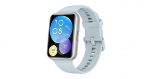 Huawei Watch Fit 2 Active Edition okosóra kék szilikon szíjjal