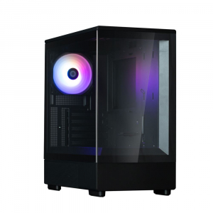 Zalman P10 táp nélküli ablakos mATX ház fekete