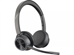 HP Poly Voyager 4320 headset Microsoft Teams-tan&uacute;s&iacute;tv&aacute;nnyal + BT700 hardverkulcs (77Y98AA)