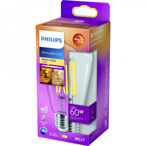 Philips E27 6W LED f&eacute;nyforr&aacute;s meleg feh&eacute;r (871951432391900)