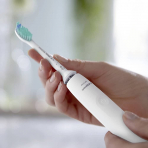 Szónikus elektromos fogkefe, fehér, Philips Sonicare 2100 HX365113
