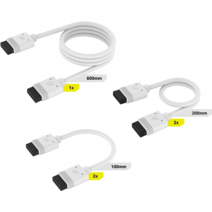Corsair iCUE LINK kábel szett 600 / 200 / 100mm fehér (CL-9011126-WW)