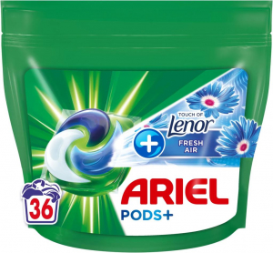 Ariel+ Touch Of Lenor Fresh Air mosókapszula 36db (8700216357074)