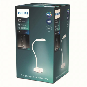 Philips Rock DSK211 PT Akkus asztali l&aacute;mpa LED 5 W Feh&eacute;r, 8719514443815