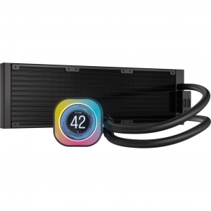 Corsair iCUE LINK H150i RGB LCD univerzális CPU vízhűtés fekete (CW-9061008-WW)
