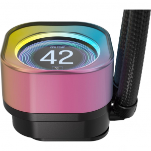 Corsair iCUE LINK H150i RGB LCD univerzális CPU vízhűtés fekete (CW-9061008-WW)