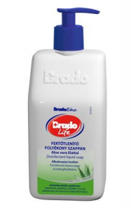 Bradolife fertőtlenítő folyékony szappan 0,35 liter aloe vera (15718)