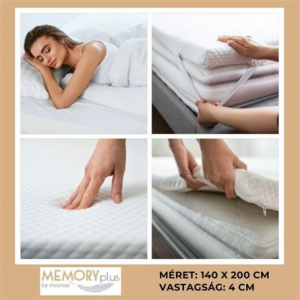 Memóriahabos fedőmatrac 140x200x4cm (GYMM1404)