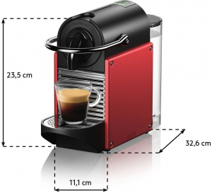 DeLonghi Nespresso Pixie EN 124.R kávéfőző piros