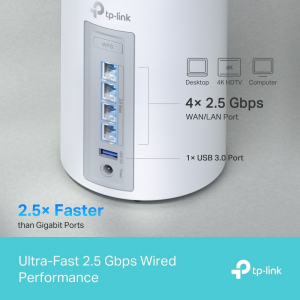 TP-Link Deco BE65 BE11000 Whole Home Mesh WiFi 7 rendszer (DECO BE65(3-PACK))