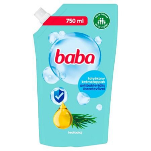 Baba antibakteriális hatású folyékony szappan teafaolajjal utántöltő 750ml (68830770)