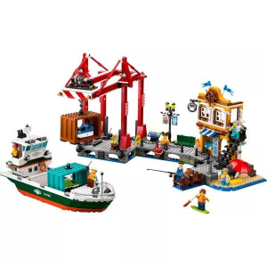 LEGO® CITY: Tengerparti kikötő teherszállító hajóval 60422 (240586)