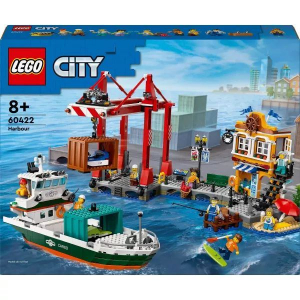 LEGO® CITY: Tengerparti kikötő teherszállító hajóval 60422 (240586)