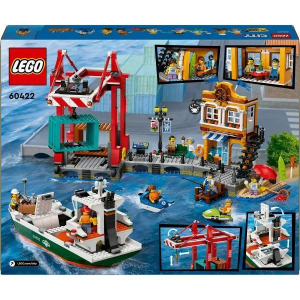 LEGO® CITY: Tengerparti kikötő teherszállító hajóval 60422 (240586)