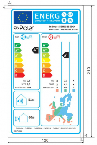 POLAR Optimum 2.5kW split klíma (SIEH0025SDO / SO1H0025SDO)