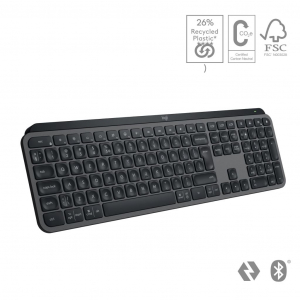 Logitech MX Keys S vezeték nélküli Bluetooth billentyűzet magyar grafitszürke (920-011587 / 0191871300068)