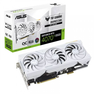 ASUS GeForce RTX 4070 Ti SUPER 16GB TUF Gaming BTF White OC Edition videokártya (TUF-RTX4070TIS-O16G-BTF-WHITE)