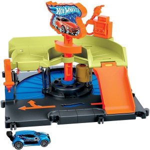 Mattel Hot Wheels City: Alap pálya szett - Autómosó (188811)