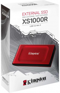 2TB Kingston SXS1000 k&uuml;lső SSD meghajt&oacute; piros (SXS1000R/2000G)