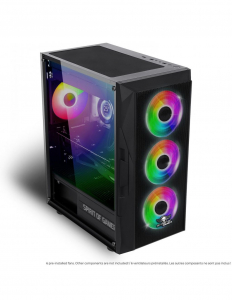 Spirit Of Gamer Rogue 7 táp nélküli ablakos mATX ház fekete (8303RA)