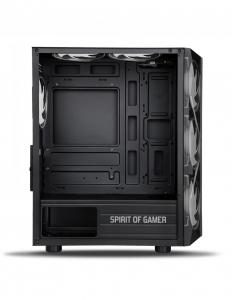 Spirit Of Gamer Rogue 7 táp nélküli ablakos mATX ház fekete (8303RA)