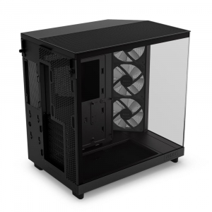 NZXT H6 Flow RGB táp nélküli ablakos ház matt fekete (CC-H61FB-R1)