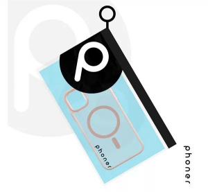 Phoner Apple iPhone 14 Pro Hybrid Mag MagSafe kemény hátlap tok halvány barack (74402)