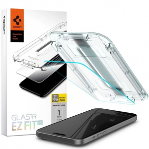 Spigen Glass tR EZ Fit HD iPhone 15 kijelzővédő (AGL06907)