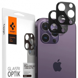 Spigen Optik Lens Protector iPhone 15 Pro / 15 Pro Max / 14 Pro / 14 Pro Max kameravédő fekete (AGL05273)