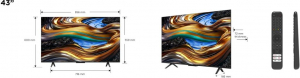TCL 43P755 43" 4K UHD Smart LED TV