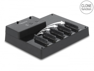 Delock USB 3.0 dokkoló és klónozó állomás 5x2.5 SATA (64098)