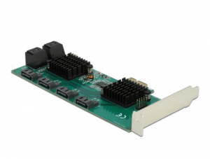 Delock PCI Express x1 - 8 portos SATA kártya (90072)