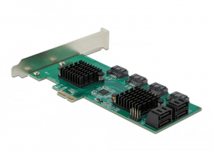 Delock PCI Express x1 - 8 portos SATA kártya (90072)