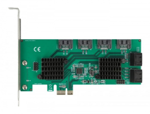 Delock PCI Express x1 - 8 portos SATA kártya (90072)